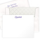 Luxury Elizabeth Flat Note Card Collection on Triple Thick Stock Image 1 of 4